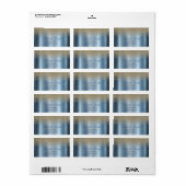 Elegante stijlvolle gouden diamanten blauw metalli etiket (Full Sheet)