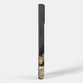 Elegante stijlvolle gouden glittersequins zwart ma Case-Mate iPhone case (Achterkant / Rechts)