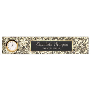 Elegante stijlvolle gouden pailletten, frame naambordje