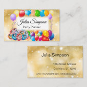 Elegante, stijlvolle, gouden, prachtige kleurrijke visitekaartje (Voorkant / Achterkant)