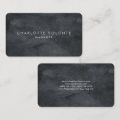 Elegante stijlvolle grijze textuur professionele k visitekaartje (Voorkant / Achterkant)