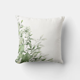 Elegante Stijlvolle Groene Elementen Botanisch Hui Kussen
