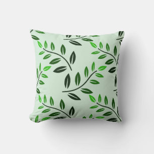 Elegante Stijlvolle Groene Elementen Botanisch Hui Kussen
