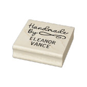 Elegante stijlvolle handgemaakte script hart rubberstempel (Stempel)