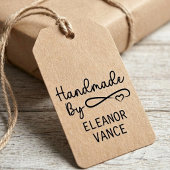 Elegante stijlvolle handgemaakte script hart rubberstempel