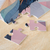 Elegante stijlvolle hond bernese berg legpuzzel (Zijkant)