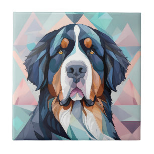 Elegante stijlvolle hond bernese berg tegeltje