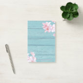Elegante stijlvolle houtstructuur, kersenboom post-it® notes (Kantoor)