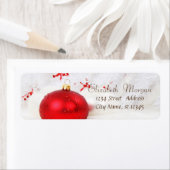 Elegante, stijlvolle kerstballen etiket (Insitu)