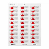 Elegante, stijlvolle kerstballen etiket (Full Sheet)