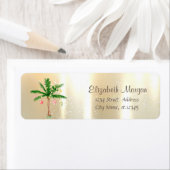 Elegante, stijlvolle kerstballen palm etiket (Insitu)