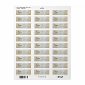 Elegante, stijlvolle kerstbel etiket (Full Sheet)
