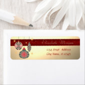 Elegante, stijlvolle kerstversieringen, faux gold etiket (Insitu)