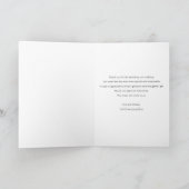 elegante stijlvolle lettering huwelijksaankondigin bedankkaart (Binnen)