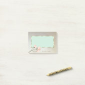 Elegante Stijlvolle, Lijst, Bloem Post-it® Notes (Op bureau)