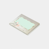 Elegante Stijlvolle, Lijst, Bloem Post-it® Notes (Schuin)