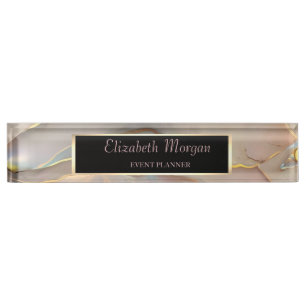 Elegante stijlvolle lijst opaal naambordje