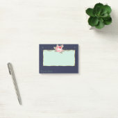 Elegante stijlvolle lijst, roos post-it® notes (Kantoor)