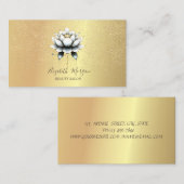 Elegante stijlvolle Lotus Gold Confetti Yoga Visitekaartje (Voorkant / Achterkant)