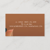 Elegante stijlvolle Lotus Yoga-instructeur Visitekaartje (Achterkant)