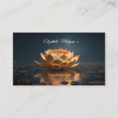Elegante stijlvolle Lotus Yoga-instructeur Visitekaartje (Voorkant)