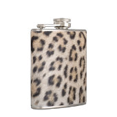 Elegante stijlvolle luipaard cheetah bont dierenpr heupfles (Rechts)