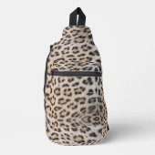 Elegante stijlvolle luipaard cheetah bont dierenpr sling bag (Voorkant)