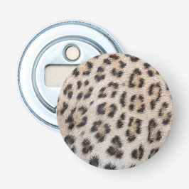 Elegante stijlvolle luipaard cheetah bont print pa button flesopener