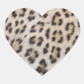 Elegante stijlvolle luipaard cheetah bont print pa hart sticker (Voorkant)