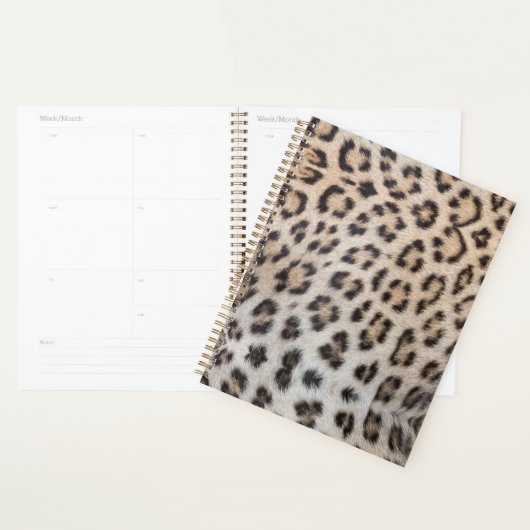 Elegante stijlvolle luipaard cheetah bont print pa planner (Display)