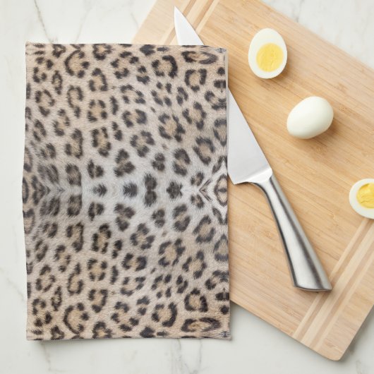 Elegante stijlvolle luipaard cheetah bont print pa theedoek (Quarter Fold)