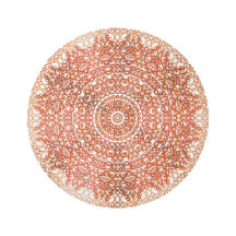 Elegante stijlvolle mandala boho chic wit & koper