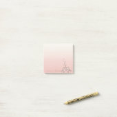 Elegante stijlvolle meisjesachtige, vogels verlief post-it® notes (Op bureau)