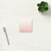 Elegante stijlvolle meisjesachtige, vogels verlief post-it® notes (Kantoor)