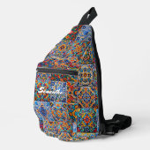 Elegante stijlvolle Mexicaanse talavera tegels mon Sling Bag (Rechterhoek)