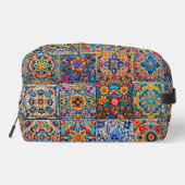 Elegante stijlvolle Mexicaanse talavera tegels mon Toilettasje (Achterkant)