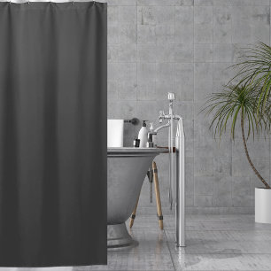 Elegante Stijlvolle Moderne Donkere Koolgrijze Douchegordijn