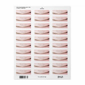 Elegante stijlvolle moderne glitter bokeh etiket (Full Sheet)