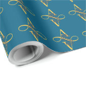 Elegante stijlvolle moderne kerst cadeaupapier (Rol Hoek)