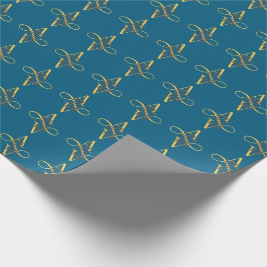 Elegante stijlvolle moderne kerst cadeaupapier (Hoek)