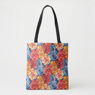 Elegante Stijlvolle Mooie Paarse Botanische Bloemi Tote Bag