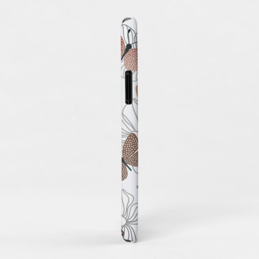 Elegante stijlvolle mooie vlinders gepersonaliseer Case-Mate iPhone case (Achterkant/rechts)