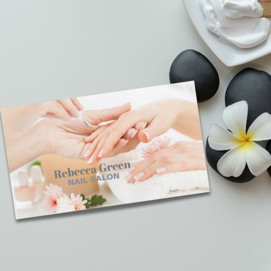 Elegante Stijlvolle Nail Artist Nail Salon Manicur Visitekaartje