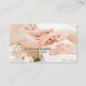 Elegante Stijlvolle Nail Artist Nail Salon Manicur Visitekaartje (Voorkant)