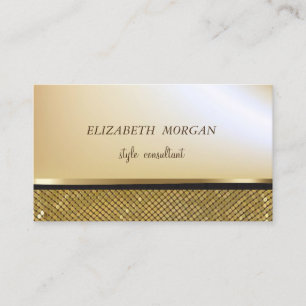 Elegante stijlvolle namaak goud, glinsterende goud visitekaartje