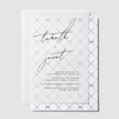 Elegante stijlvolle namen zwarte bruiloft vellum uitnodigingen (Offset (Uitnodiging))