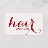 Elegante stijlvolle oude witte kersen vet haar visitekaartje (Voorkant)