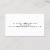 Elegante Stijlvolle Paint Stroke Gold Glitter Scho Visitekaartje (Achterkant)