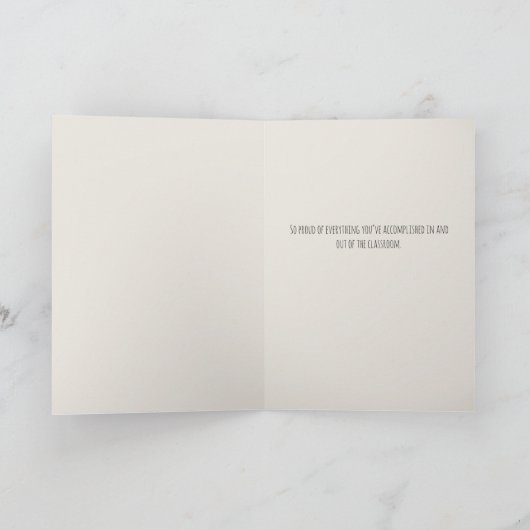 Elegante stijlvolle pastel girly in mijn Afstudeer Kaart (Binnen)