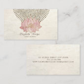 Elegante stijlvolle professionele, gouden Stippen  Visitekaartje (Voorkant / Achterkant)